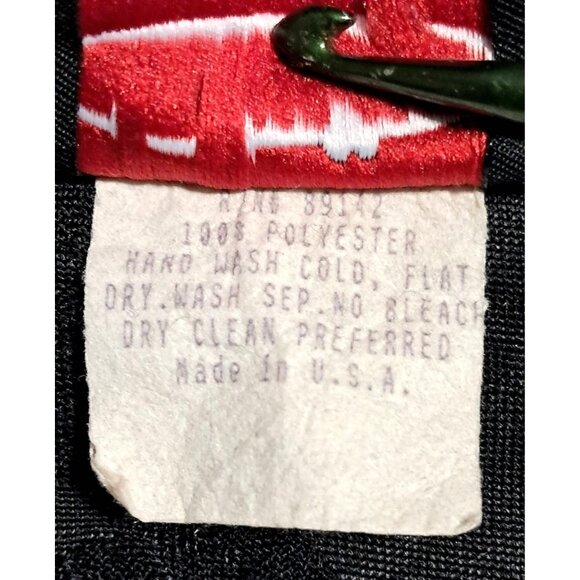 Sultry Gothic Vintage Swing Black Burnout Velvet Rose Floral Blouse Sz M Made In - Picture 3 of 10